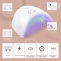 Shelloloh Set di 10 smalti gel UV per unghie, 36 W, lampada UV/LED, per nail art