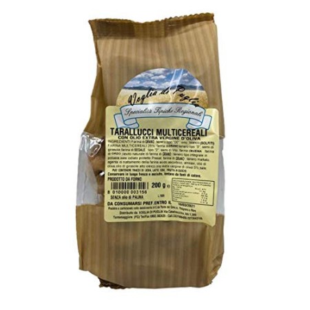 Voglia Di Puglia Taralli Multicereali Pugliesi Made In Italy 200 Grammi 5 Pezzi
