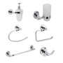 OGOMONDO Set 6 Pezzi Accessori da Bagno Narciso 004 Ottone Cromato