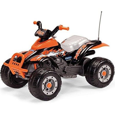 Peg Perego IGOR0066 - Quad Elettrico Corral T-Rex, Due motori da 165W, 3 anni +