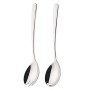 FOXAS Kit de Posate da Insalata Cucchiaio Insalata e forchetta Insalata in Acciaio Inox 304 di Alta qualità e Salad Servers 18/