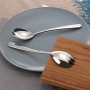 FOXAS Kit de Posate da Insalata Cucchiaio Insalata e forchetta Insalata in Acciaio Inox 304 di Alta qualità e Salad Servers 18/