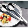 FOXAS Kit de Posate da Insalata Cucchiaio Insalata e forchetta Insalata in Acciaio Inox 304 di Alta qualità e Salad Servers 18/