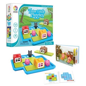 Smart Games- Three Little Piggies Deluxe Giocattolo, Multicolore, SG023