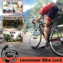 Looxmeer Lucchetto Bici Catena Bicicletta Antifurto a Combinazione a 5 Cifre, Cilindro di Bloccaggio in Lega di Zinco Rinforzato