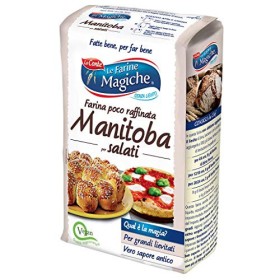 Le Farine Magiche Farina Manitoba per Salati, Profumo intenso, ideale per preparazioni salate, Confezione da 1 kg