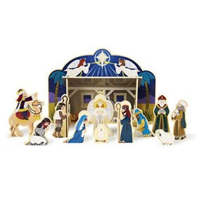 Melissa & Doug - Natale Presepio in Legno, Multicolore, 13858