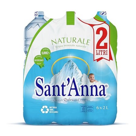 Sant'Anna Acqua Naturale 2.0L (Confezione da 6)