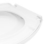 Sedile Wc Copri Water Tavoletta Vaso Universale Bianco Polipropilene PP Sistema Soft Closing Bagno