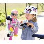 BABY born Fahrradsitz 43cm Play&Fun-Seggiolino per Bicicletta, 43 cm, Colore Rosa + Menta, 827277
