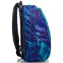 Zaino Reversibile Invicta , Twist Eco-Material, Blu, 2 in 1 in Fantasia e Tinta Unita, Scuola & Tempo Libero