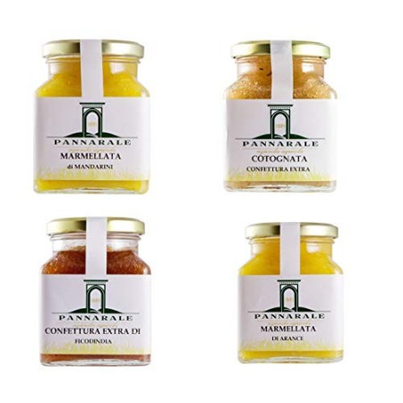 3 Marmellate di arance, 3 marmellate di manderini, 3 confetture di melecotogne, 3 confetture di fico d'India - Scorta famiglia d
