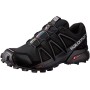 Salomon Speedcross 4 W, Scarpe da Trail Running Donna, Nero (Black/Black/Black Metallic), 39 1/3 EU