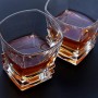 Hobart - Set di 2 bicchieri da whisky ultra trasparenti, 300 ml di Van Daemon per liquori, bourbon o scotch, in confezione regal