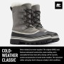 Sorel Caribou, Scarpone Invernale Donna, Grigio Shale Stone 051, 39 EU