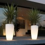 TEKCNOPLAST V0160 Vaso Illuminato, 240 W, Bianco, Ø 33 cm. - H 70 cm