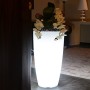 TEKCNOPLAST V0160 Vaso Illuminato, 240 W, Bianco, Ø 33 cm. - H 70 cm