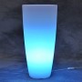 TEKCNOPLAST V0160 Vaso Illuminato, 240 W, Bianco, Ø 33 cm. - H 70 cm