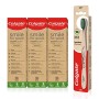 Colgate Kit Eco-Friendly con 3 Dentifrici Colgate Smile for Good Protection 75 ml e lo Spazzolino Colgate Bamboo Carbon