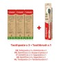 Colgate Kit Eco-Friendly con 3 Dentifrici Colgate Smile for Good Protection 75 ml e lo Spazzolino Colgate Bamboo Carbon