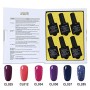 Lagunamoon Smalto in Gel UV LED, 6pcs Smalto Semipermanente per Unghie Set per Manicure - Berry naughty