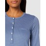 LOVABLE Cotton Interlock Camicia da Notte, Avio Stampato, L Donna