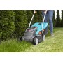 Gardena PowerMax Tosaerba a Batteria Li-18/32, Blu/Nero/Arancione, Larghezza di Taglio: 32 cm, 18 V / 2.6 Ah, Senza Batteria