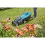 Gardena PowerMax Tosaerba a Batteria Li-18/32, Blu/Nero/Arancione, Larghezza di Taglio: 32 cm, 18 V / 2.6 Ah, Senza Batteria