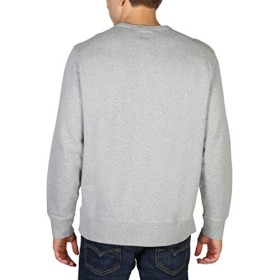 Levi's Graphic B Felpa, ADD Crew T2 HM Midtone Heather Grey, L Uomo