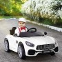 homcom Macchinina Elettrica per Bambini con Licenza Ufficiale Mercedes-Benz Luci e Fanali Funzionanti Lettore di Musica MP3 e Mi