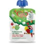 Cuore di Frutta Frullato di Frutta Bio, Mela, Yogurt, Banana, Mango, Cocco e Miglio - Confezioni da 90G, 12 Unità