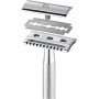 King C. Gillette Set da Barba Uomo, Rasoio di Sicurezza Uomo + 15 Lamette Di Ricambio in Acciaio Inossidabile e Rivestite in Pla