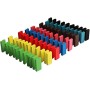 Set da 240 Pezzi Domino Kit di Costruzione per Raduno in Legno Standard Autentico in Tiglio Gioco per Bambini Gioco da Corsa Gio