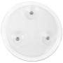 Fantasia - Specchio cosmetico ingranditore, ingrandimento 10x, in acrilico trasparente, con ventose, Ø interno 8 cm