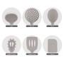COMLIFE Set Utensili da Cucina 12 Pezzi Nylon Strumenti di Cottura Manico in Silicone Strumenti di Cottura tra Cui Cucchiaio, Tu