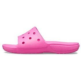 Crocs Classic Slide, Sandali a Punta Aperta Unisex-Adulto, Rosa (Electric Pink 6qq), 42/43 EU