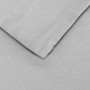AmazonBasics - Set copripiumino in microfibra con federa, 220 x 250 cm con due federe da 50 x 80 cm, Grigio chiaro