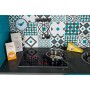 Janod- Maxi Legno Lagoon Cucina Giocattolo con Frigo, Forno e Microonde, Gioco di Emulazione e Abilità, 15 Accessori Inclusi, A