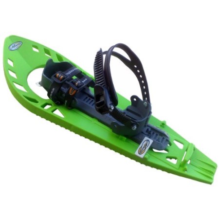 MORPHO - Racchette da Neve da Adulto Trimoette Light con Cinturini Caviglia Stile Snowboard, Senza Imbottitura