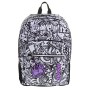 Zaino Extra Fit Seven Black&White, 31 Lt, Viola, Doppio Scomparto, con 3 pennarelli per tessuto!