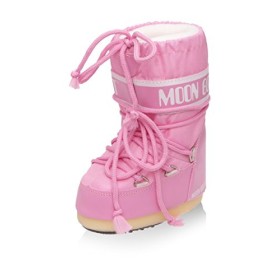 Moon-boot Nylon, Stivali Invernali Unisex Bambini, Rosa, 27/30 EU