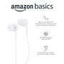AmazonBasics - Auricolari in-ear con microfono, Bianco