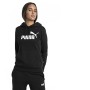 PUMA Ess Logo Hoody FL, Felpa Donna, Nero (Cotton Black), S