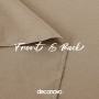 Deconovo Tovaglia Rettangolare Impermeabile Antimacchia in Tessuto Aspetto Lino per Tavolo 140x300cm Taupe