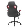 Rebecca Mobili Sedia Per Ufficio, Poltrona Gaming Nera, Finta Pelle Nylon, Girevole Imbottita - Misure: 109,5/120 x 66 x 63 cm (