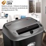 Fellowes Distruggidocumenti Powershred 70S, a Strisce, Nero/Silver
