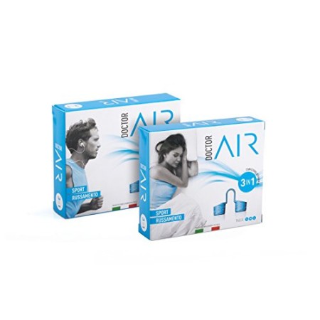 Doctor Air | TRE Dilatatori Nasali in Silicone Medicale Anallergico Made in Italy | Taglia S+Taglia M+TagliaL