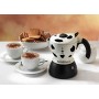 Bialetti Moka Mukka Express Caffettiera per Cappuccino Espresso Cremoso, Alluminio, Bianco, 2 tazze