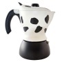 Bialetti Moka Mukka Express Caffettiera per Cappuccino Espresso Cremoso, Alluminio, Bianco, 2 tazze