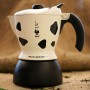 Bialetti Moka Mukka Express Caffettiera per Cappuccino Espresso Cremoso, Alluminio, Bianco, 2 tazze